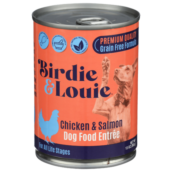 Birdie & Louie Chicken & Salmon Grain Free Premium Dog Food Can