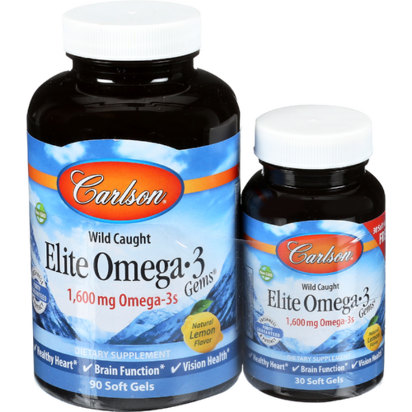 Carlson Labs Elite Omega 3 Gems Tie Pk