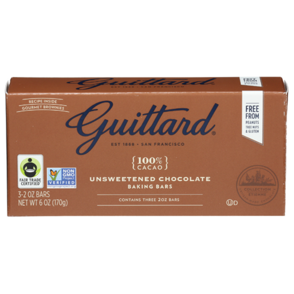 Guittard Unsweetened Chocolate Bar