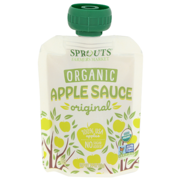 Sprouts Organic Apple Sauce Pouch