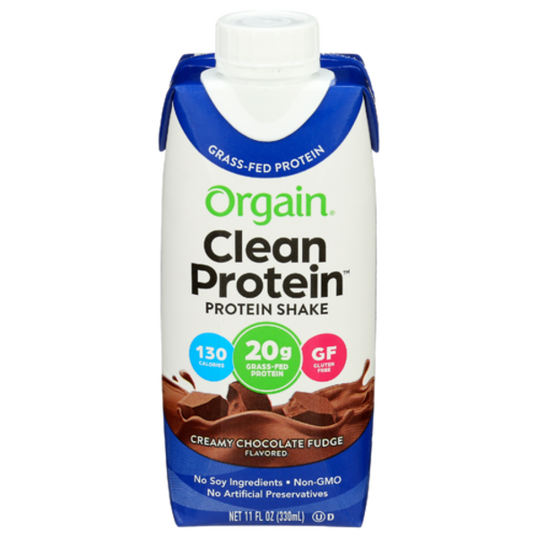 Orgain Clean Protein Grass-Fed Shake Chocolate Fudge