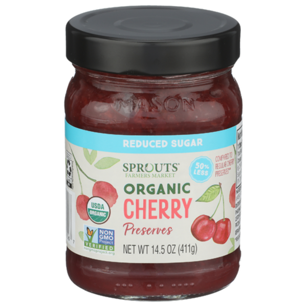 Sprouts Organic Reduced Sugar Cherry Preserves