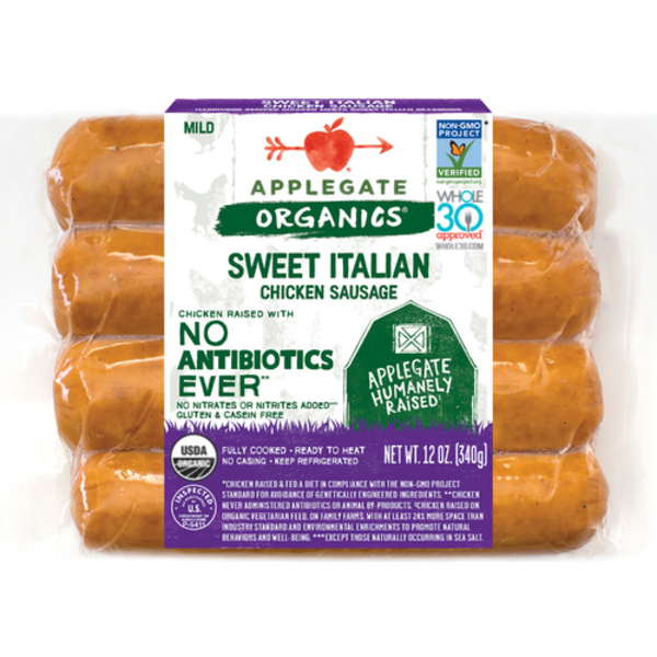 Applegate Organic Sweet Italian Chicken Sausage