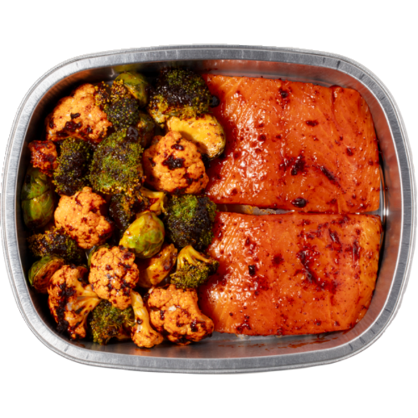 Hot Honey Chipotle Salmon Meal