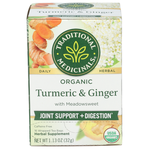 Traditional Medicinals Organic Turmeric With Meadowsweet & Ginger Tea