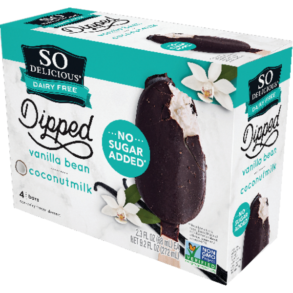 So Delicious No Sugar Added Vanilla Coconut Milk Bars 4 Pack
