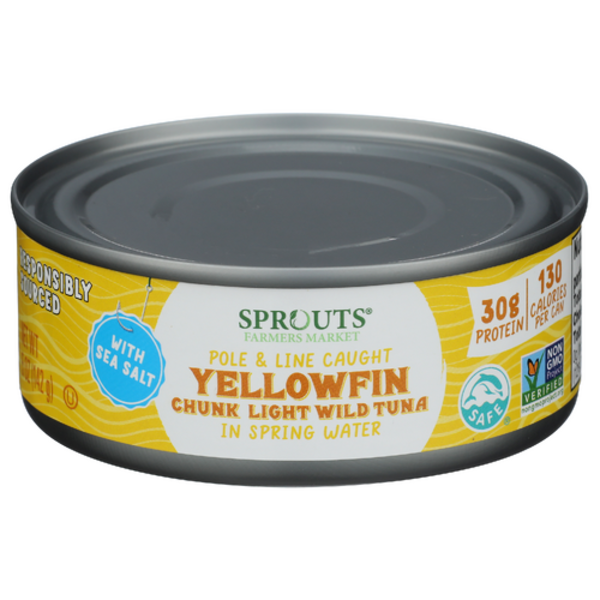 Sprouts Yellowfin Wild Tuna In Spring Water With Sea Salt