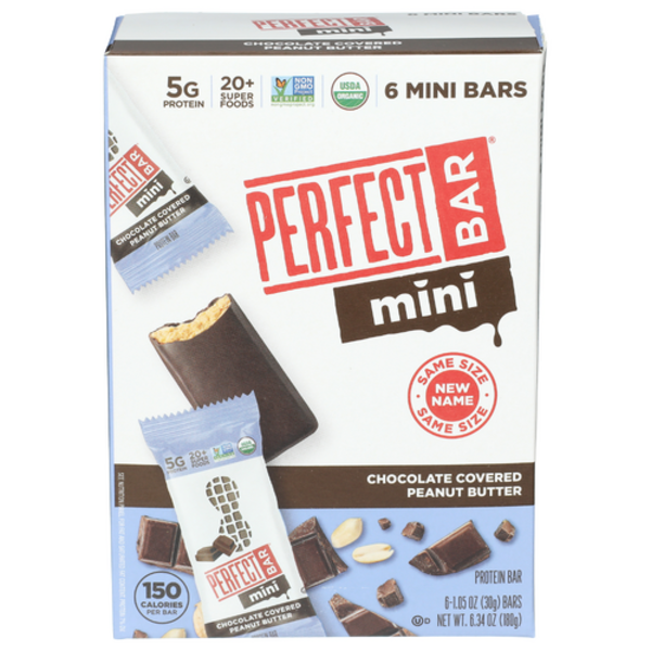 Perfect Bar Organic Chocolate Covered Peanut Butter Snack Size Bars