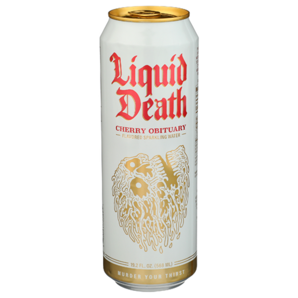 Liquid Death Cherry Obituary Sparkling Water