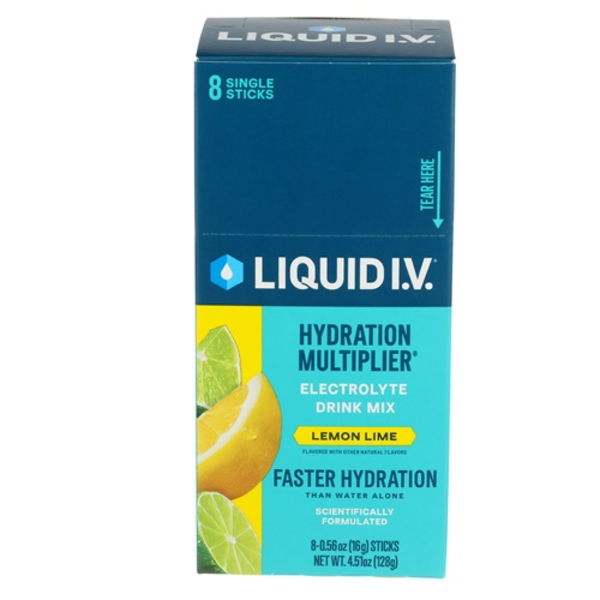 Liquid I.V. Lemon Lime Hydration Multiplier 8 Pack Case