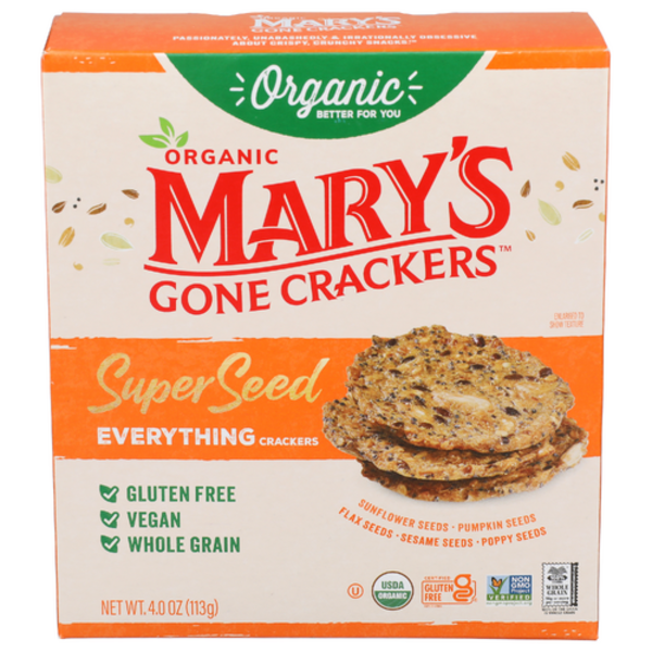 Mary's Gone Crackers Organic Super Seed Everything Crackers