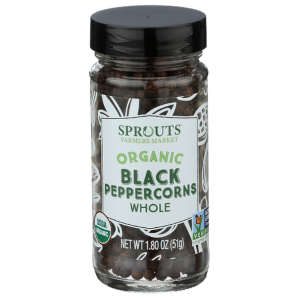 Sprouts Organic Black Peppercorns