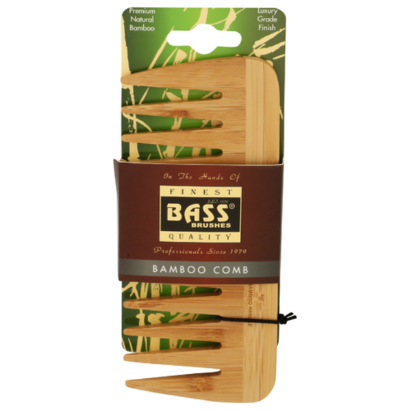 Bass Medium Wide Tooth Wood Comb