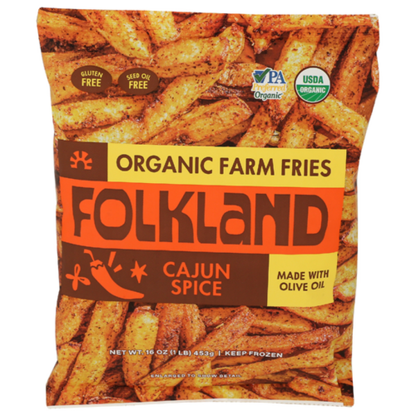Folkland Foods Organic Cajun Spice Farm Fries Made With Olive Oil