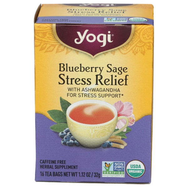 Yogi Tea Organic Blueberry Sage Stress Relief Tea