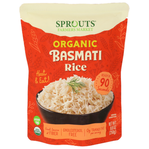 Sprouts Organic Basmati Rice Heat & Eat