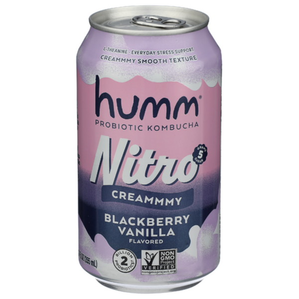 Humm Kombucha Blackberry Vanilla Nitro Creammmy Kombucha