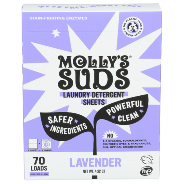 Molly's Suds Lavender Laundry Detergent Sheets