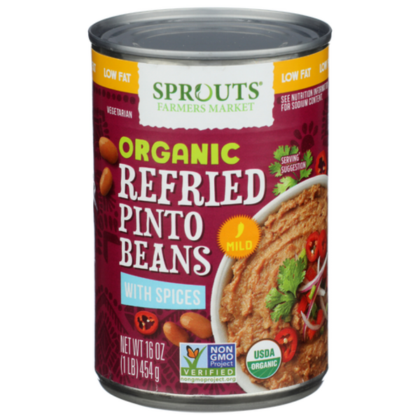 Sprouts Organic Vegetarian Refried Pinto Beans