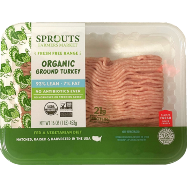 Sprouts Organic 93% Lean Ground Turkey