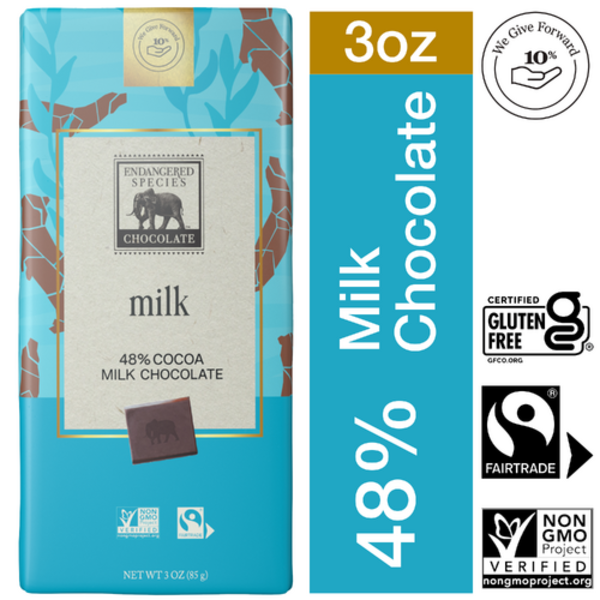 Endangered Species Chocolate Otter Milk Chocolate Bar