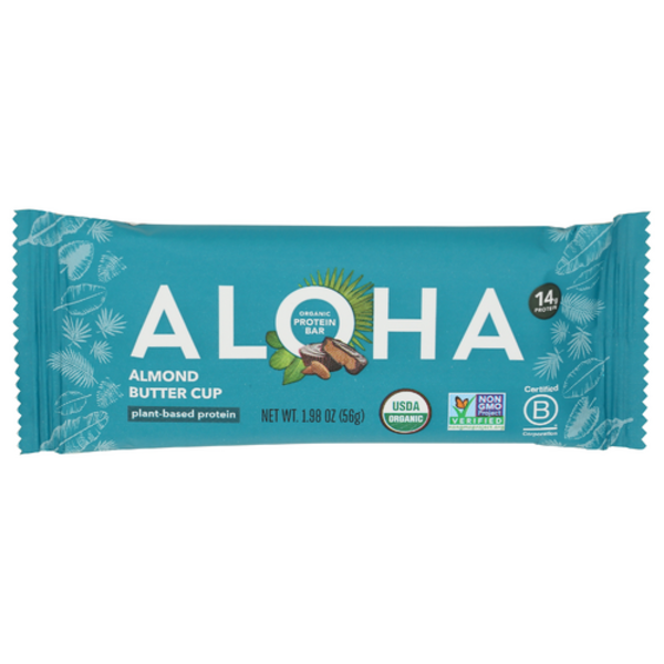 Aloha Organic Almond Butter Cup Plant-Based Protein Bar
