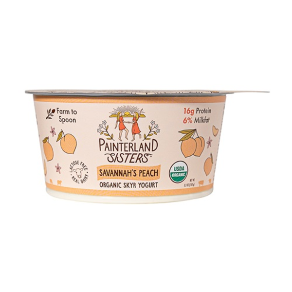 Painterland Sisters Organic Savannah's Peach Icelandic Style Skyr Yogurt