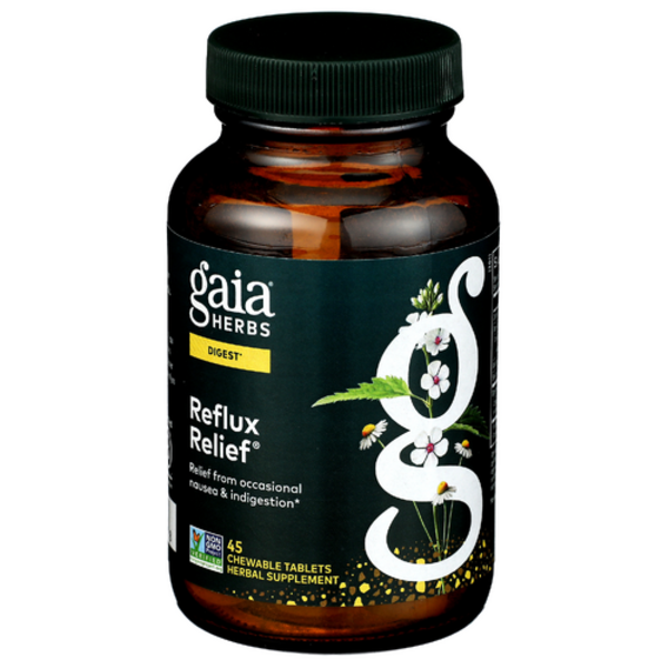 Gaia Herbs Reflux Relief Digestive Support Tablets