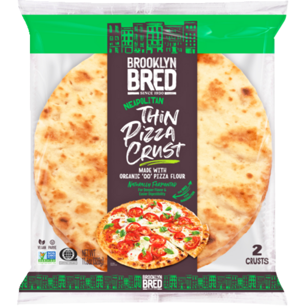 Brooklyn Bred Neapolitan Thin Pizza Crust Made With Organic 00 Flour 2 Pack