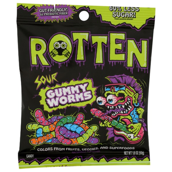 Rotten Sour Gummy Worm Candy