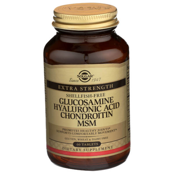 Solgar Extra Strength Shellfish-Free Glucosamine Hyaluronic Acid Chondroitin MSM
