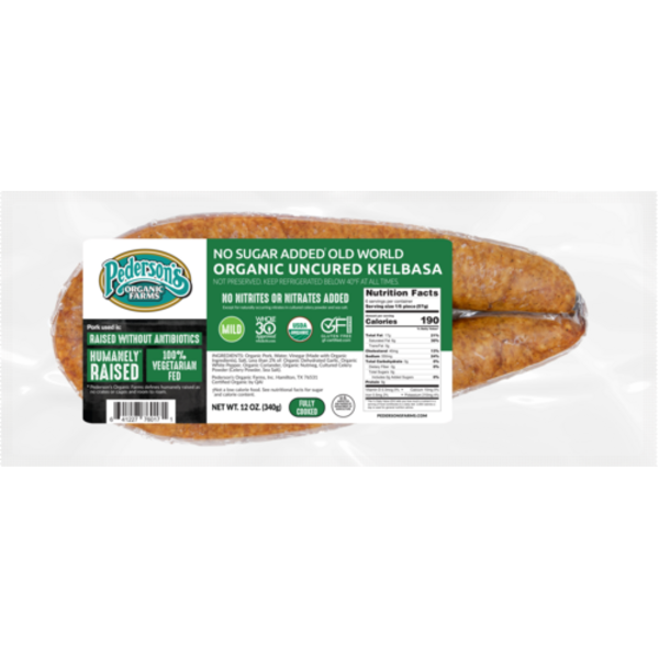 Pederson's Organic No Sugar Added Uncured Old World Kielbasa