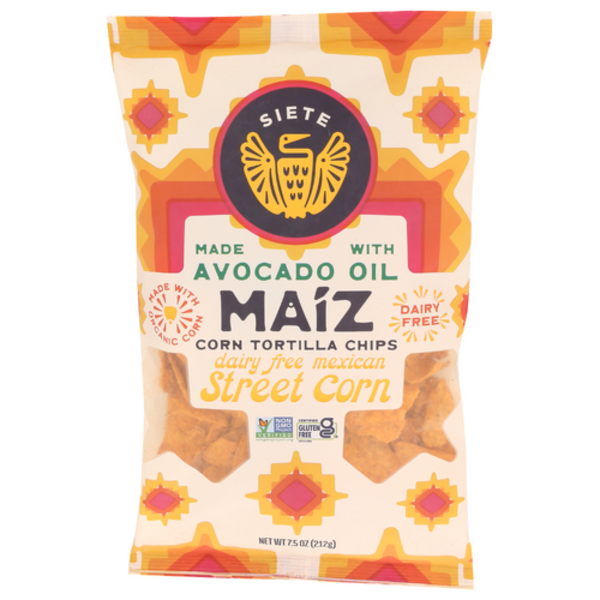 Siete Organic Dairy Free Mexican Street Corn Tortilla Chips