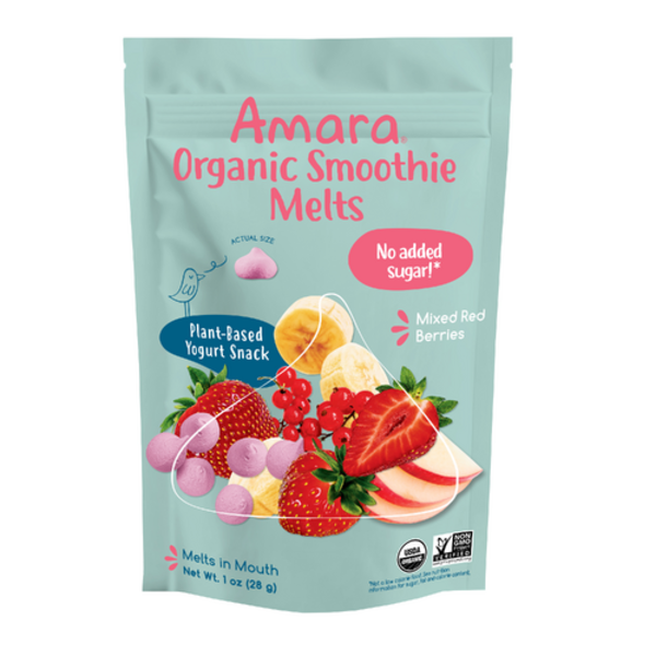 Amara Organic Baby Food Organic Mixed Red Berries Plant-Based Smoothie Melts