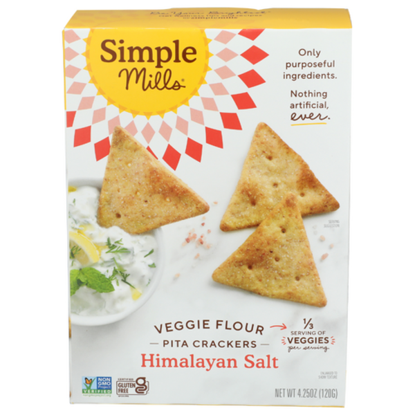 Simple Mills Himalayan Salt Veggie Pita Crackers