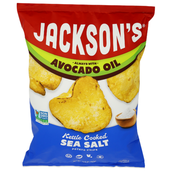 Jackson's Chips Sea Salt Avocado Oil Kettle Cooked Potato Chips