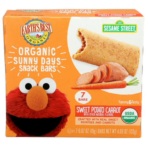Earth's Best Organic Sweet Potato Carrot Sunny Days Snack Bars