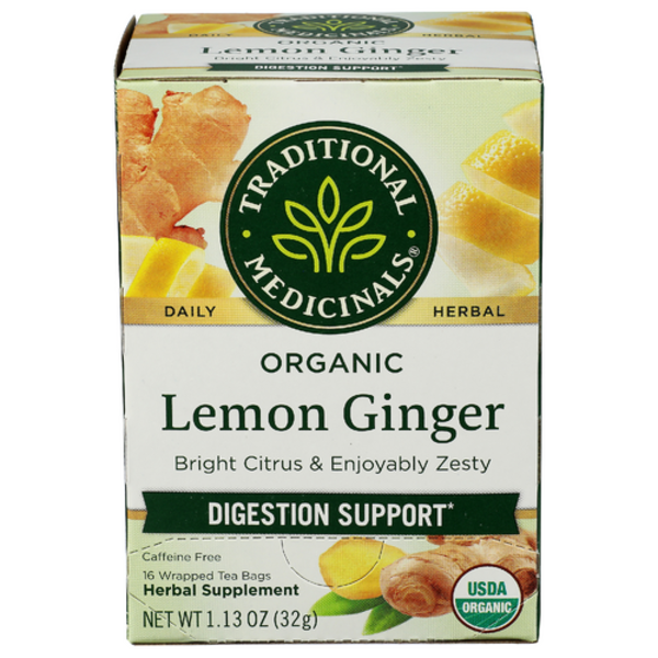 Traditional Medicinals Organic Lemon Ginger Tea