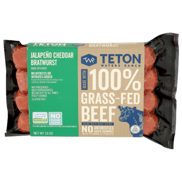 Teton Waters Ranch Jalapeno Cheddar Grass Fed Bratwurst